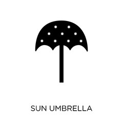 Sun umbrella icon. Sun umbrella symbol design from Summer collection.