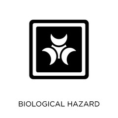 Biological hazard sign icon. Biological hazard sign symbol design from Traffic signs collection.