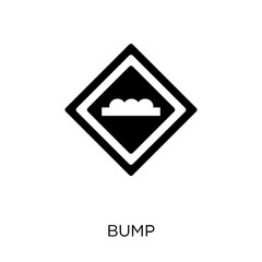 Bump sign icon. Bump sign symbol design from Traffic signs collection.