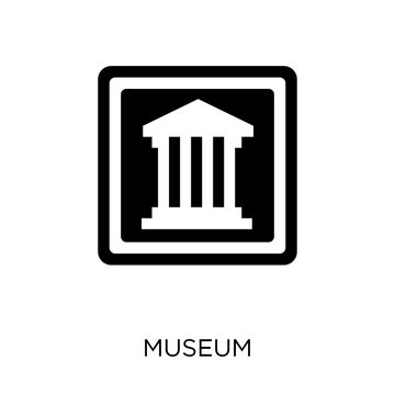 Museum sign icon. Museum sign symbol design from Traffic signs collection.