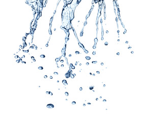 water splash drop blue liquid bubble