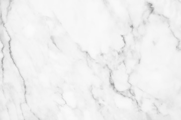 White marble texture with natural pattern for background.