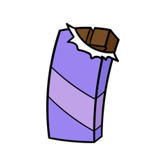 Cartoon Chocolate Bar