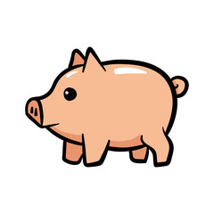 Cartoon Pig Vector