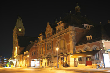 Fototapeta premium Colmar,France-October 14, 2018: SNCF Colmar station in the morning