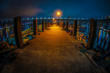 東京湾の防波堤