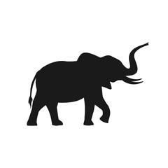 Elephant silhouette vector