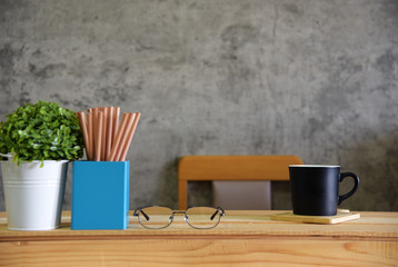 desk in room Loft style
