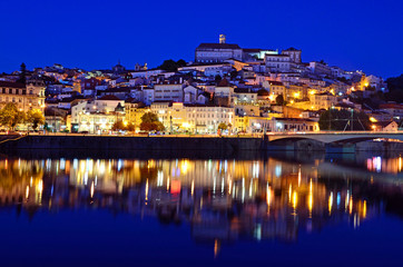 Naklejka premium Historic city of Coimbra in Portugal