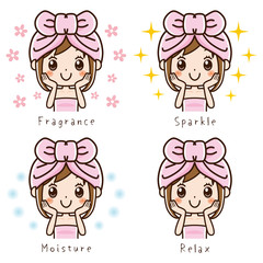 女性　ビューティー　セット