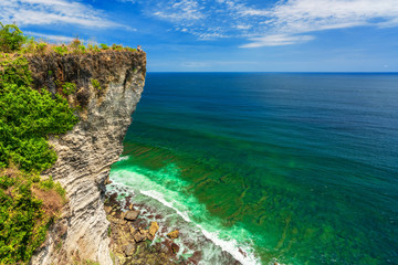 Active LifeStyle Travel photographer with camera in hand adventure on tropical island on background amazing nature landscape