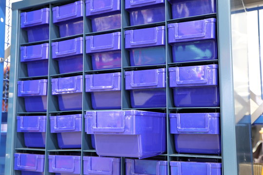 Plastic drawer for keeping parts i