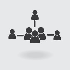 Business Network vector icon