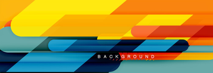 Abstract colorful lines, modern geometric background design