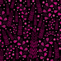 Lavender Nights-Love in Parise Seamless Repeat Pattern Background