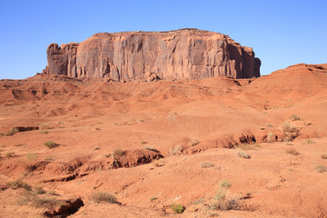 Mesa in Monument Valley, Utah, USA