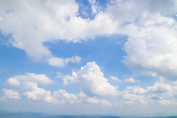 Fototapeta na wymiar Blue sky background with tiny clouds.Cloudy blue sky abstract background.