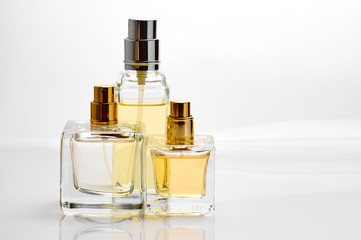 Three perfume bottles