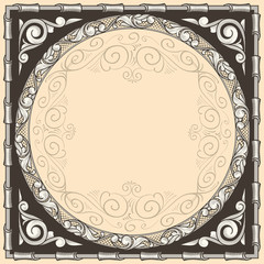 Retro ornate decorative design