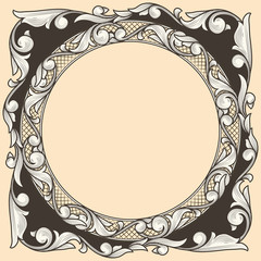 Retro ornate decorative design