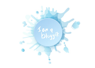 Hand lettering for social media networks. Vector illustration.