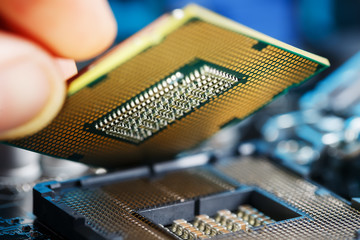 Electronic engineer of computer technology. Maintenance computer cpu hardware upgrade of...