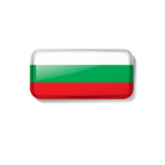 Bulgaria flag, vector illustration on a white background
