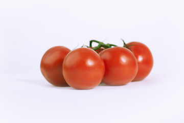 fresh tomatoes .isolated on a white background.