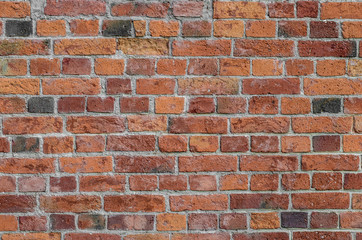 red brick wall