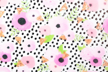Flowers pattern paper for textile wallpaper pattern fills covers surface print gift wrap scarf