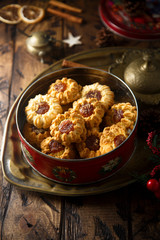 Homemade cookies with jam
