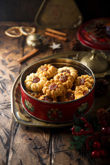 Homemade cookies with jam