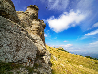 Mountain landscape in the south of Europe