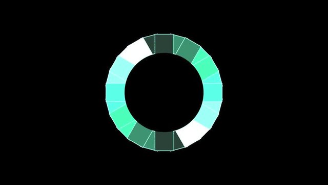 loading.
Icon of green and blue circle rotating in progress clockwise on black background