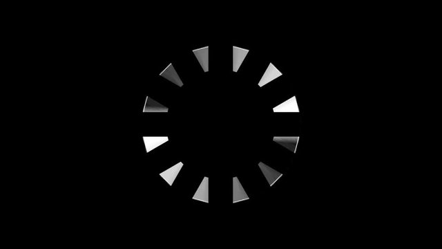 loading.
Icon of five coloured circle rotating in progress clockwise on black background