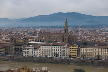 Panoramic  view of Florence from Piazzale Michelangelo