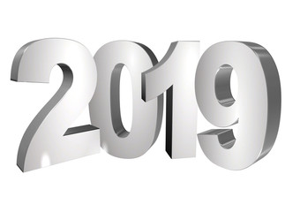 2019 fond blanc lettres 3D