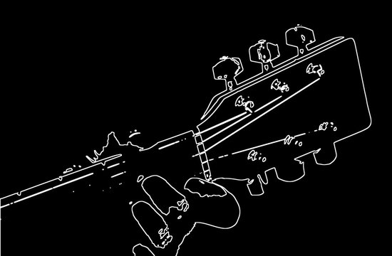 Guitarist Hand And Guitar