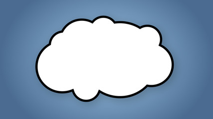 white cloud shape