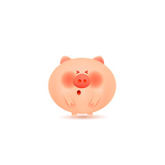 The year of the pig. Cute little pig.