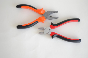 Obraz premium Hand side cutters and pliers