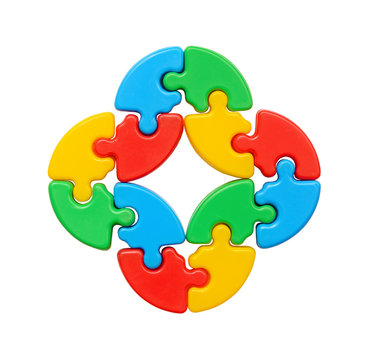Colorful pussle toys for children