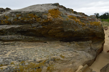 rocks in the sea.Stone Tomb