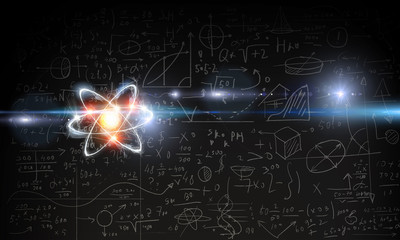 Naklejka premium Astronomy concept backdrop