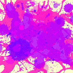 Obraz na płótnie Canvas Pink and purple watercolor paint background