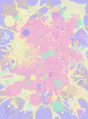 Watercolor paint splashes background