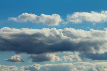 Blue sky and clouds with copy space