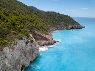 Blue see coast Lefkaa