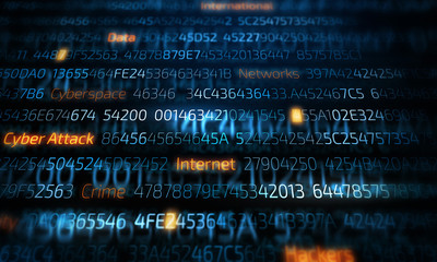 Obraz premium Computer hacking concept