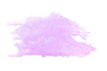 Abstract pink watercolor on white background